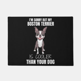 Boston Terrier mum, Boston Terrier dad, dog lover Doormat