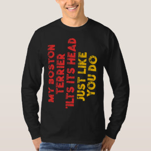 Boston Terrier Mum Dad Funny Dog  Owner T-Shirt