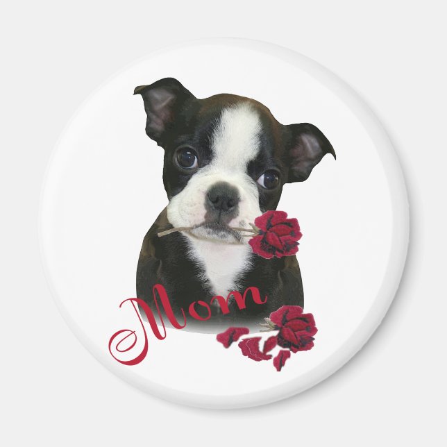 Boston Terrier  Mum Magnet (Front)