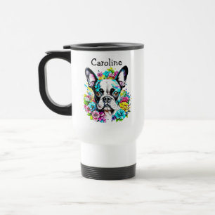 Boston Terrier Mum Personalised Travel Mug