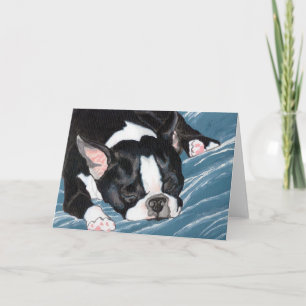 Boston Terrier Nap Card