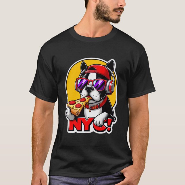 BOSTON TERRIER-NYC STYLE 2 T-Shirt (Front)