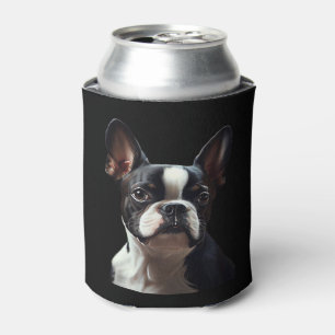 Boston Terrier - Oil Paint Classic T-Shirt Can Cooler