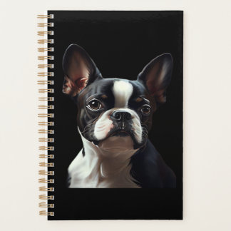 Boston Terrier - Oil Paint Classic T-Shirt Planner