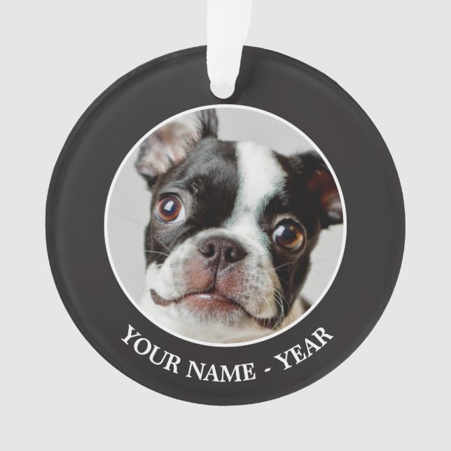 Boston Terrier Ornament (Front)