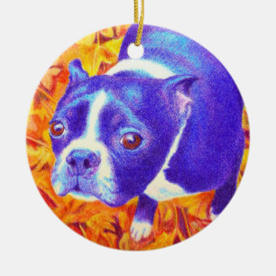 Boston Terrier Ornament - "Daisy"