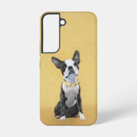 Boston Terrier Painting - Cute Original Dog Art