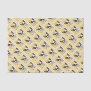 Boston Terrier Painting - Cute Original Dog Art Tissue Paper
