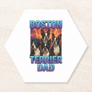 Boston Terrier Paper Coaster