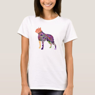 Boston Terrier Patchwork Pet T-Shirt