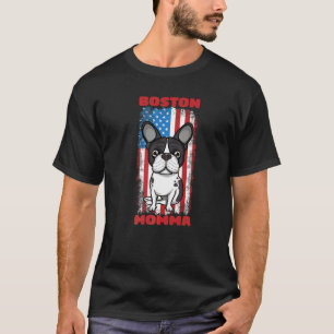 Boston Terrier Patriotic Usa Flag Boston Terrier M T-Shirt