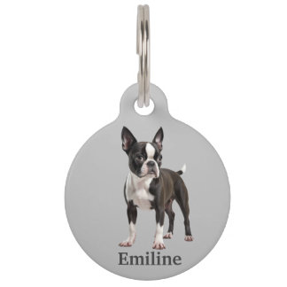 Boston Terrier Personalise Pet Tag