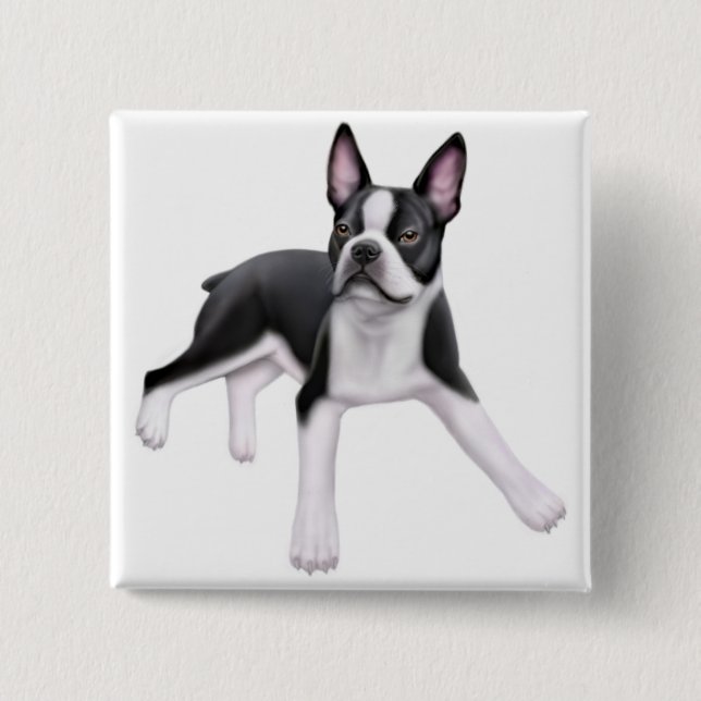 Boston Terrier Pin (Front)