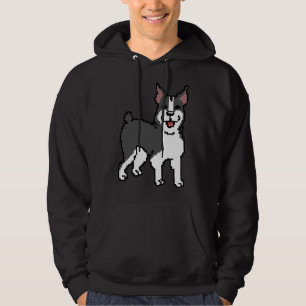 Boston Terrier Pixel Art Hoodie
