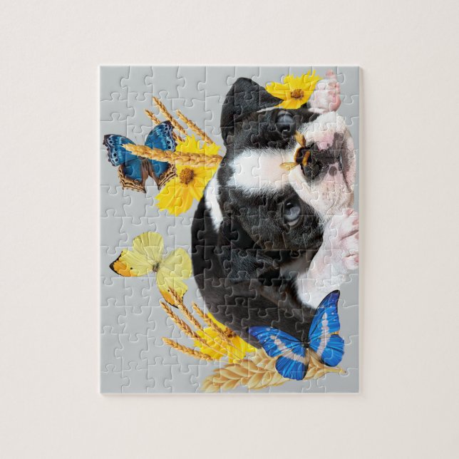Boston Terrier Play Day Jigsaw Puzzle (Vertical)
