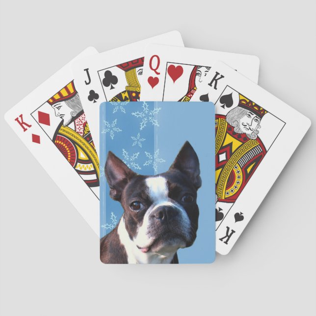Boston Terrier playing cards (Back)