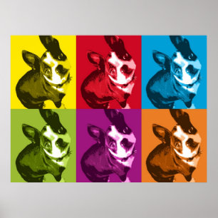 Boston Terrier Pop Art Poster