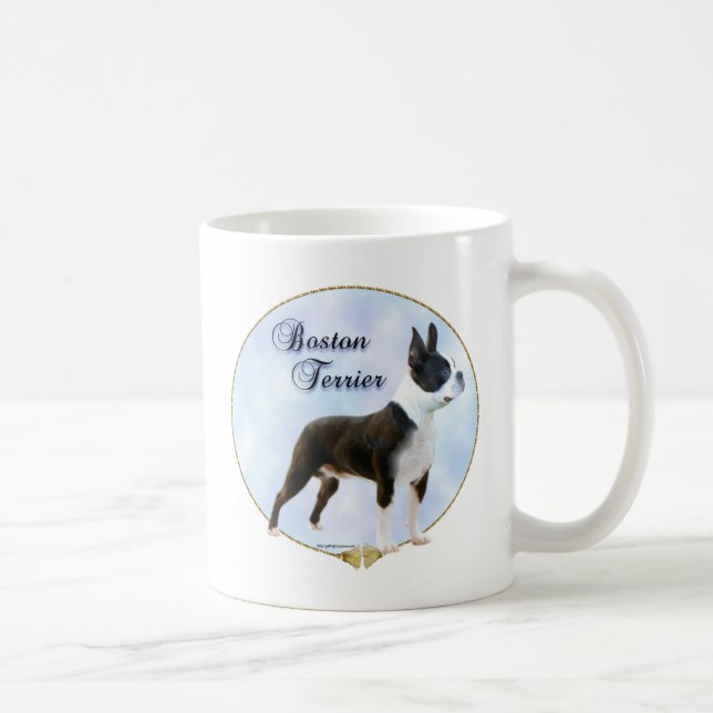 Boston Terrier Portrait Coffee Mug (Right)