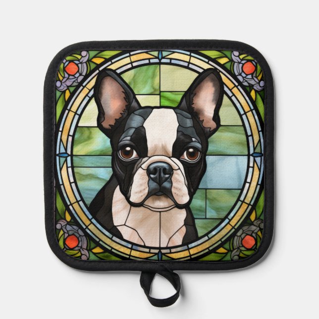 Boston Terrier Pot Holders (Front)