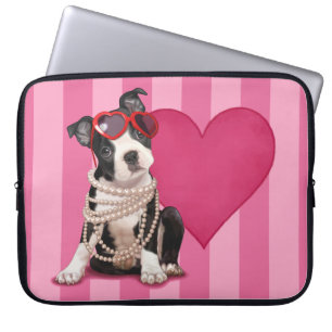 Boston Terrier Puppy Laptop Sleeve