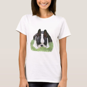 Boston terrier puppy resting T-Shirt