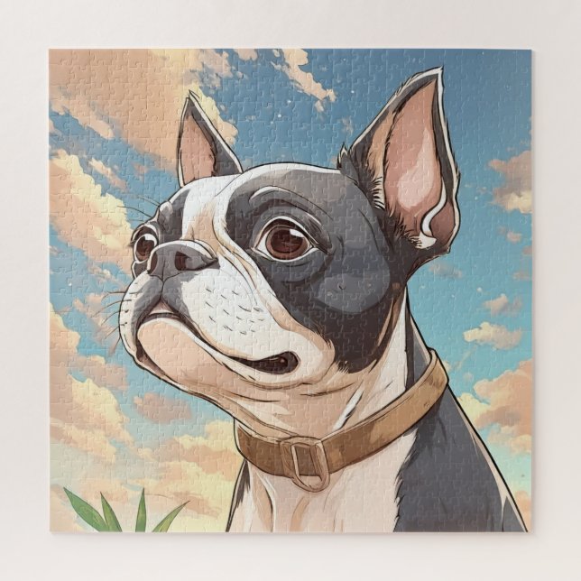 Boston terrier puzzle (Vertical)