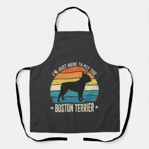 Boston Terrier Retro Dog Lover Graphic_1 Apron
