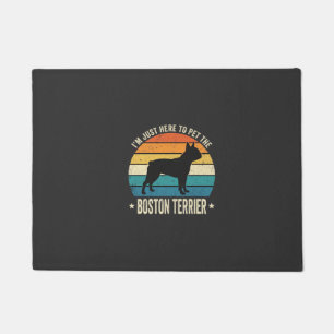 Boston Terrier Retro Dog Lover Graphic_1 Doormat