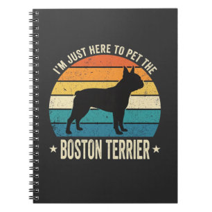 Boston Terrier Retro Dog Lover Graphic_1 Notebook