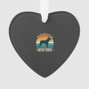 Boston Terrier Retro Dog Lover Graphic_1 Ornament