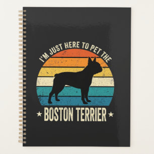 Boston Terrier Retro Dog Lover Graphic_1 Planner