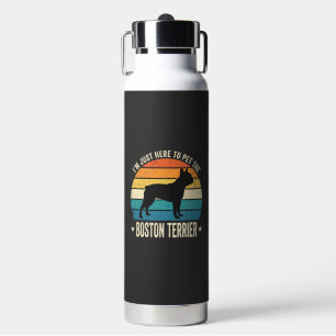 Boston Terrier Retro Dog Lover Graphic_1 Water Bottle