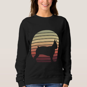 Boston Terrier Retro Sunset Boston Terrier Dog S Sweatshirt