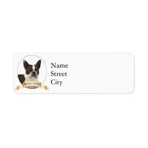 Boston Terrier Return Address Labels