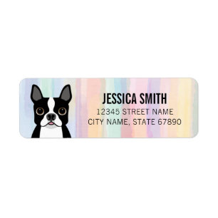 Boston Terrier Return Address Labels