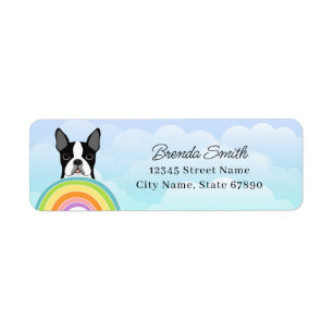 Boston Terrier Return Address Labels