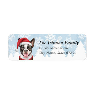 Boston Terrier Return Address Labels