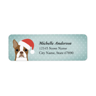 Boston Terrier Return Address Labels