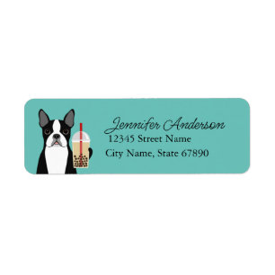Boston Terrier Return Address Labels