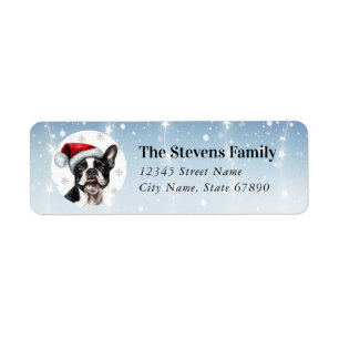 Boston Terrier Return Address Labels