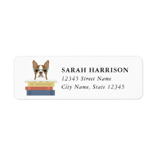 Boston Terrier Return Address Labels