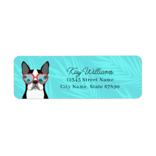 Boston Terrier Return Address Labels