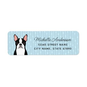Boston Terrier Return Address Labels