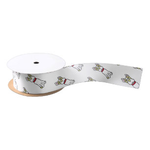 Boston Terrier Satin Ribbon