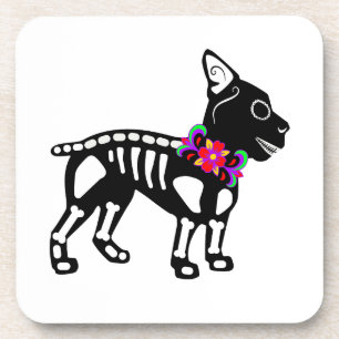 Boston Terrier Skeleton Coaster