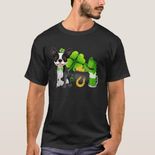 Boston Terrier St Patrick s Day Irish C Dog T-Shirt