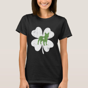 Boston Terrier St Patricks Day Irish Shamrock Dog T-Shirt