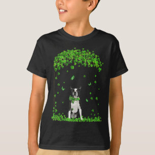 Boston Terrier St Patricks Day Lover Irish Shamroc T-Shirt