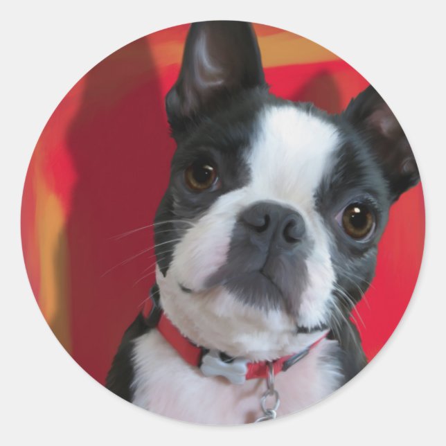 Boston Terrier Sticker (Front)