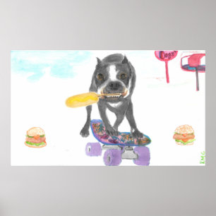 Boston Terrier Sweet Dream Poster